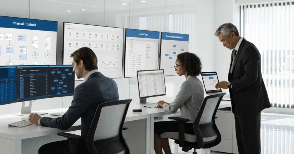 Corporate Governance improving accounting accuracy through strong internal controls, financial oversight, and approval processes.