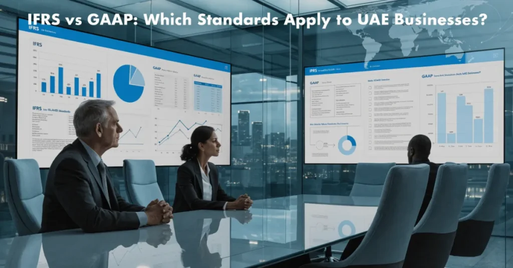 IFRS vs GAAP comparison for UAE businesses preparing compliant financial statements.