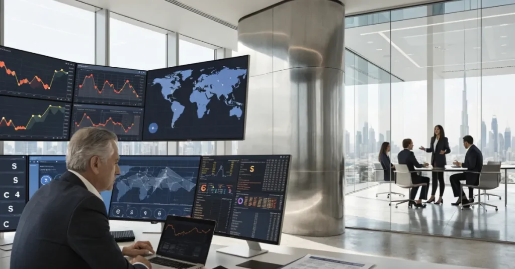 Multi-Currency Transactions management and foreign exchange accounting in a modern UAE corporate finance environment.