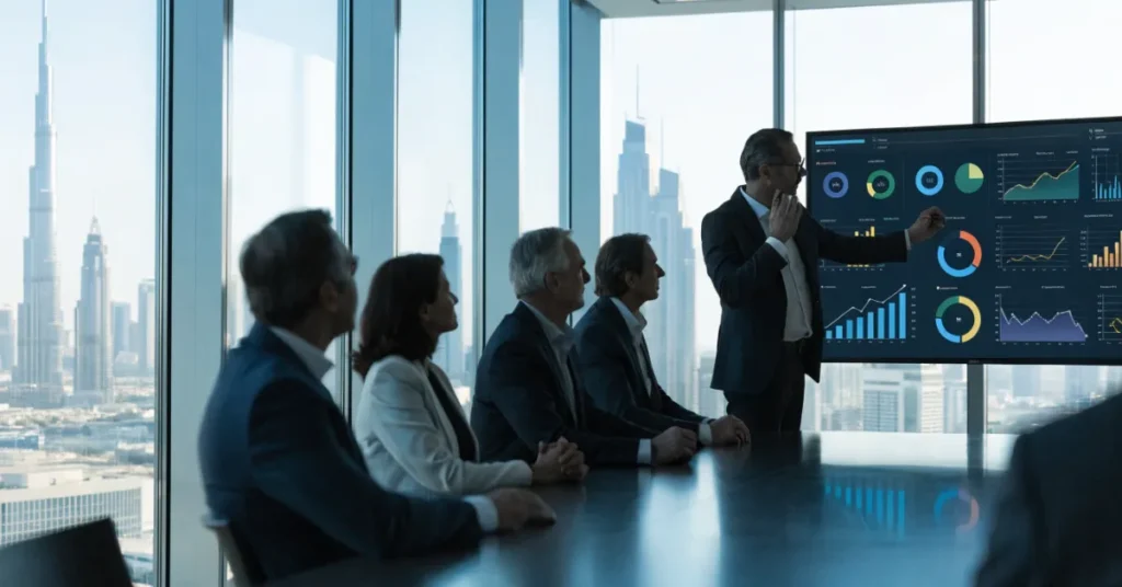 Non-Financial KPIs dashboard helping accountants measure business performance and operational efficiency in a UAE corporate environment.