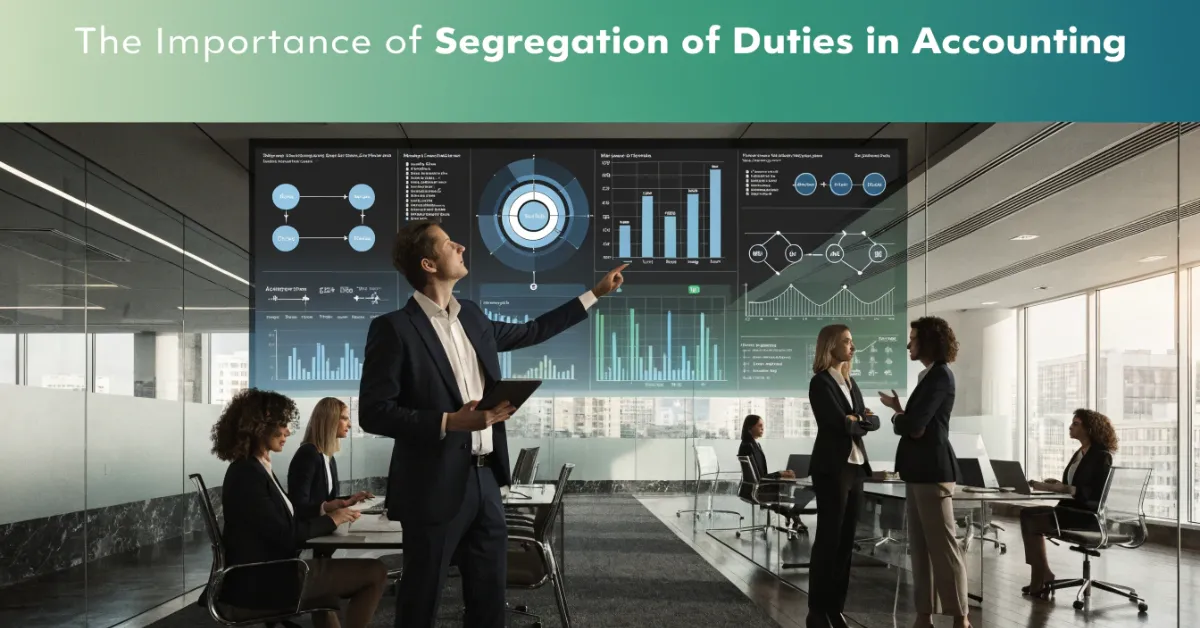 Segregation of Duties in Accounting with finance professionals using internal controls and approval workflows to improve financial security and compliance.