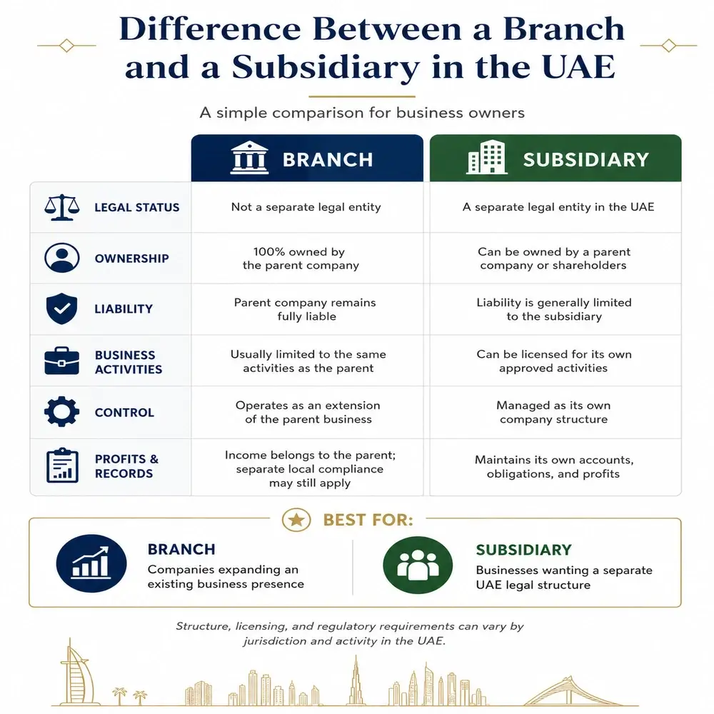 Branch vs Subsidiary accounting