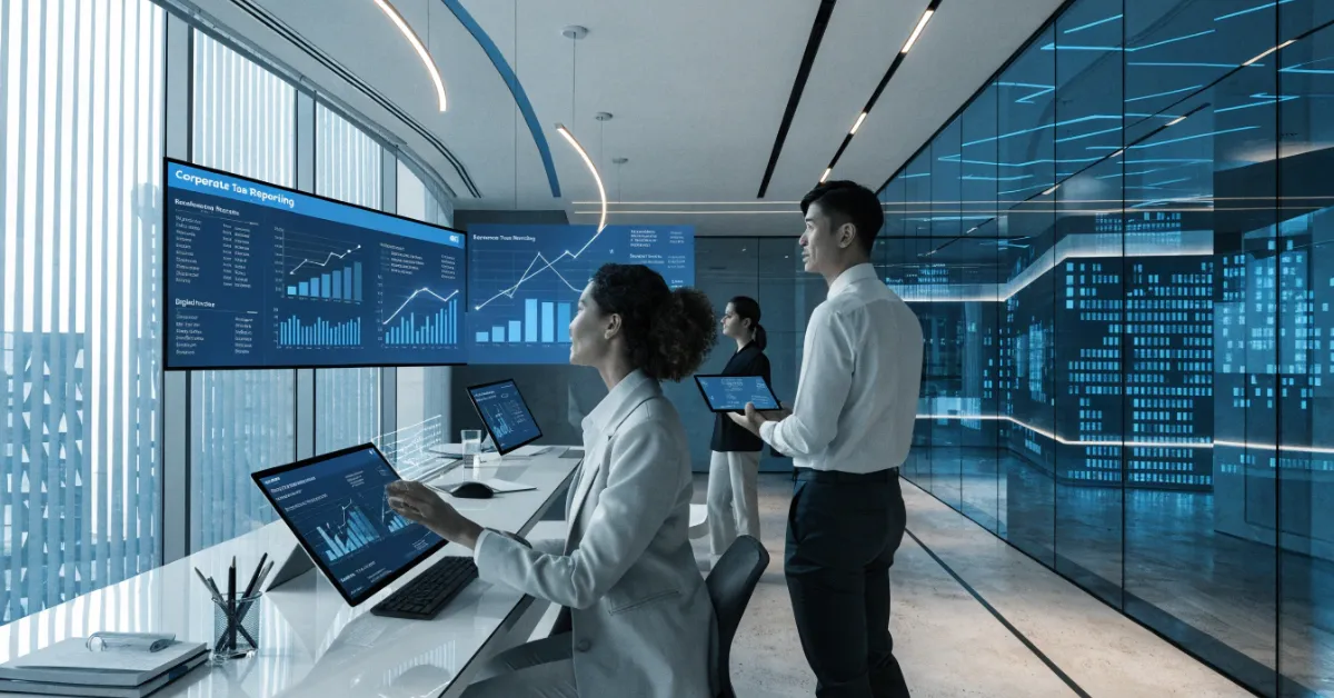 Accounting team managing Business Relief UAE compliance through accurate bookkeeping, Corporate Tax reporting, and financial record management.