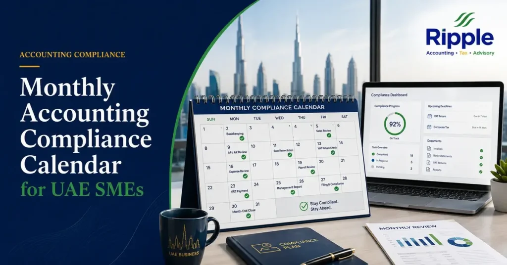 Monthly Accounting Compliance Calendar