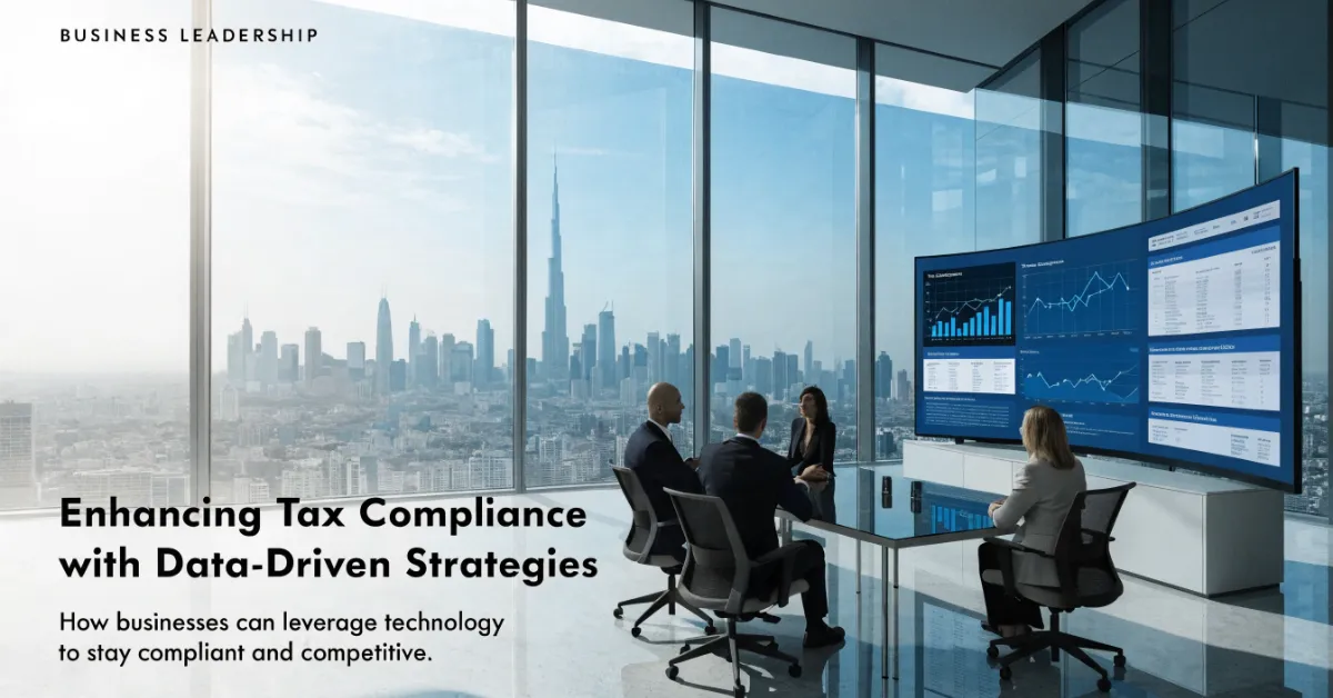 Executive team improving UAE Tax Penalty compliance through accurate financial reporting, audit readiness, and proactive tax management.