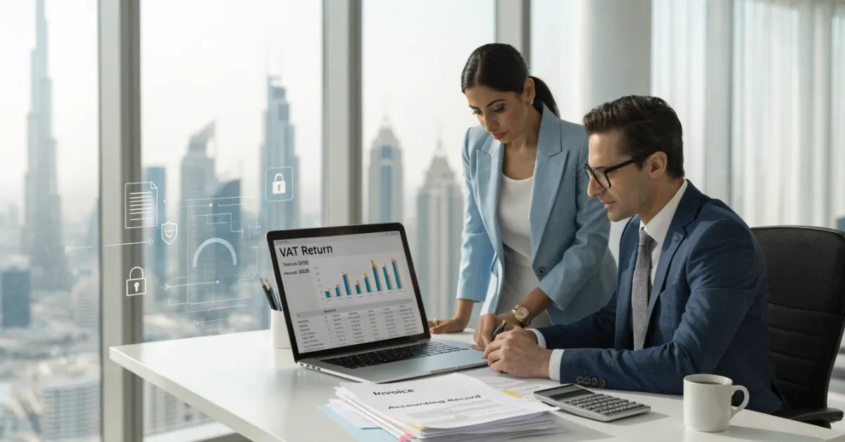 Voluntary VAT Registration benefits including input VAT recovery, business growth, accounting records, VAT invoices, and financial planning for UAE companies.