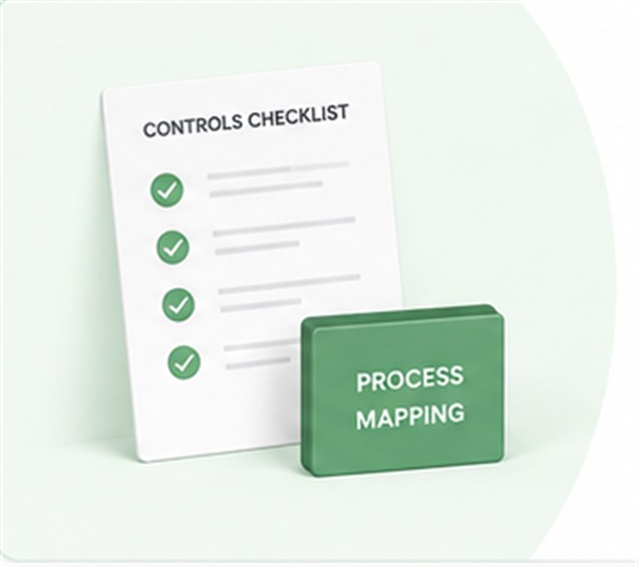 Internal controls checklist and process mapping