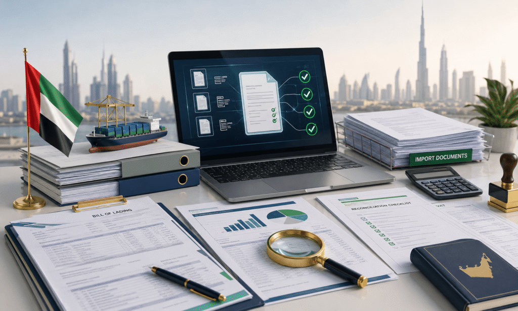 Customs duty and import VAT reconciliation UAE