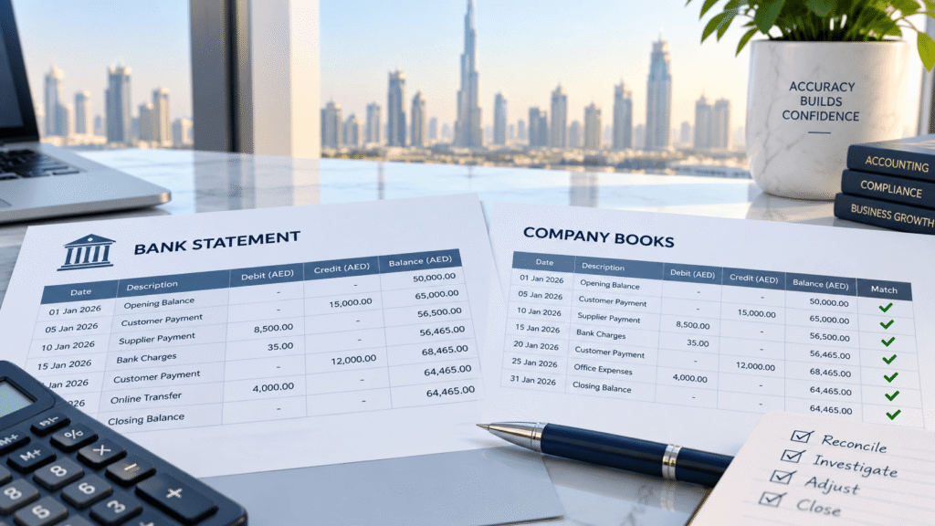 Bank reconciliation UAE