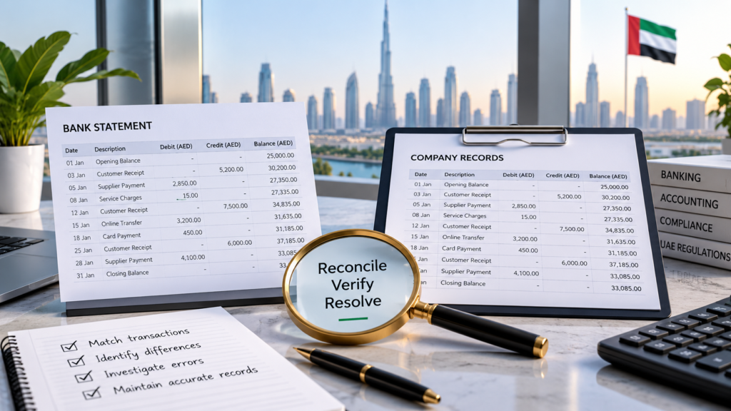 bank reconciliation UAE