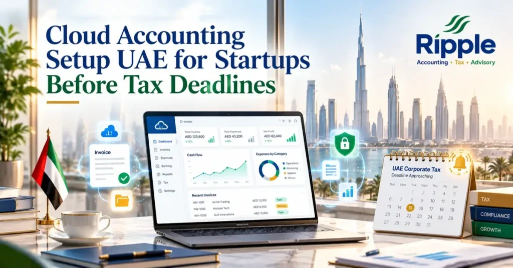 Cloud Accounting Setup UAE for Startups Before Tax Deadlines