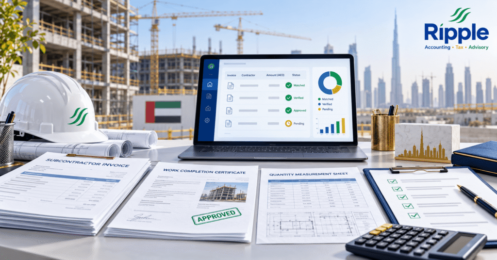 Subcontractor invoice reconciliation