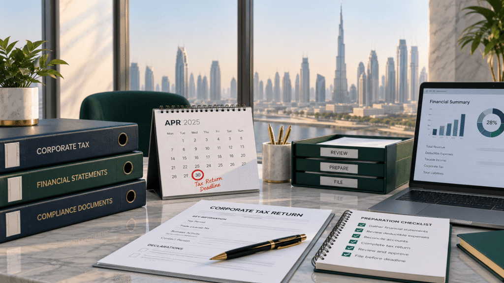 UAE Corporate Tax Return Deadline 