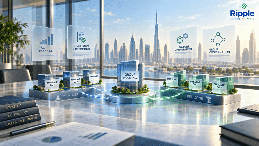 mainland free zone tax planning UAE