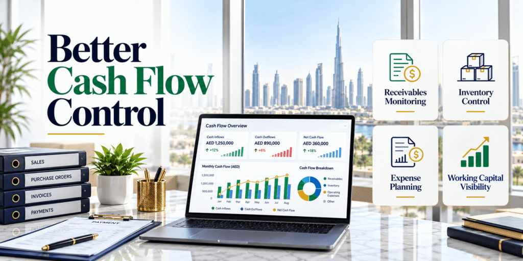cash flow management UAE trading