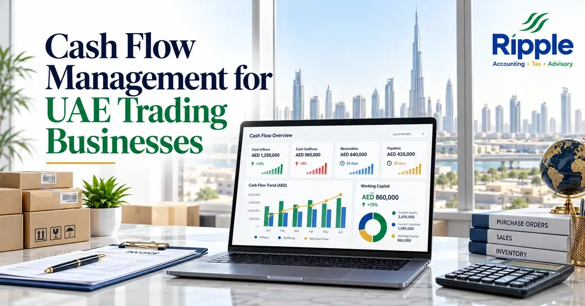 cash flow management UAE trading