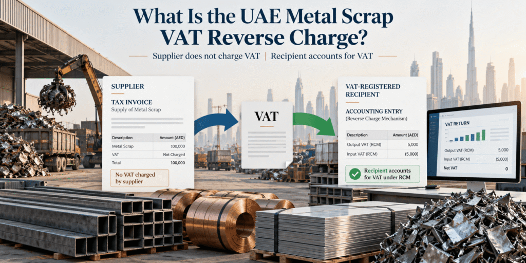  UAE metal scrap VAT reverse charge 