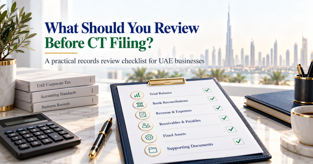 UAE Corporate tax records review