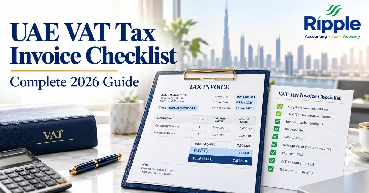 UAE VAT Tax Invoice Checklist Complete 2026 Guide