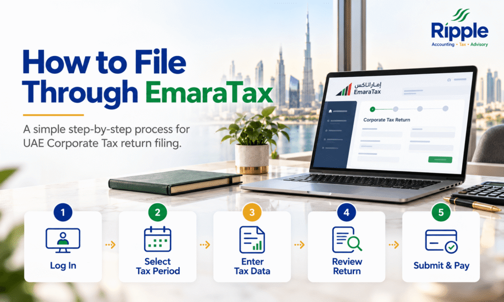 File a Corporate Tax Return Through EmaraTax